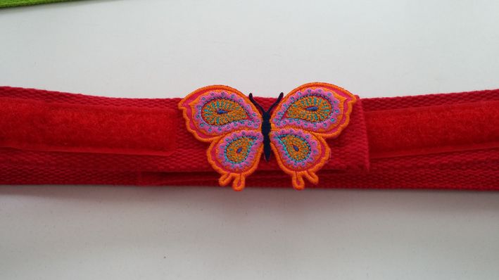 Kindergürtel - Weitenverstellbare Kindergürtel – weiches aber stabiles Baumwollgurtband mit Klettverschluss für alle Weiten verstellbar, in verschiedenen Längen
 - Modeatelier meins