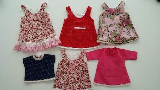 Puppensachen - Puppensachen  in verschiedenen Größen
(bei Anfragen Puppengröße mit angeben)
 - Modeatelier meins
